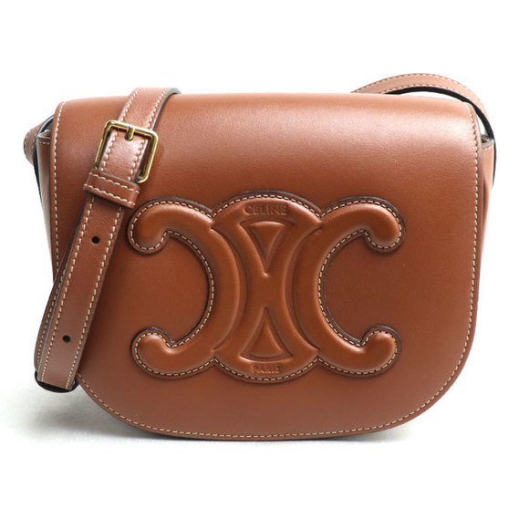 Celine Handbags - CELINE Gold Shoulder Bag